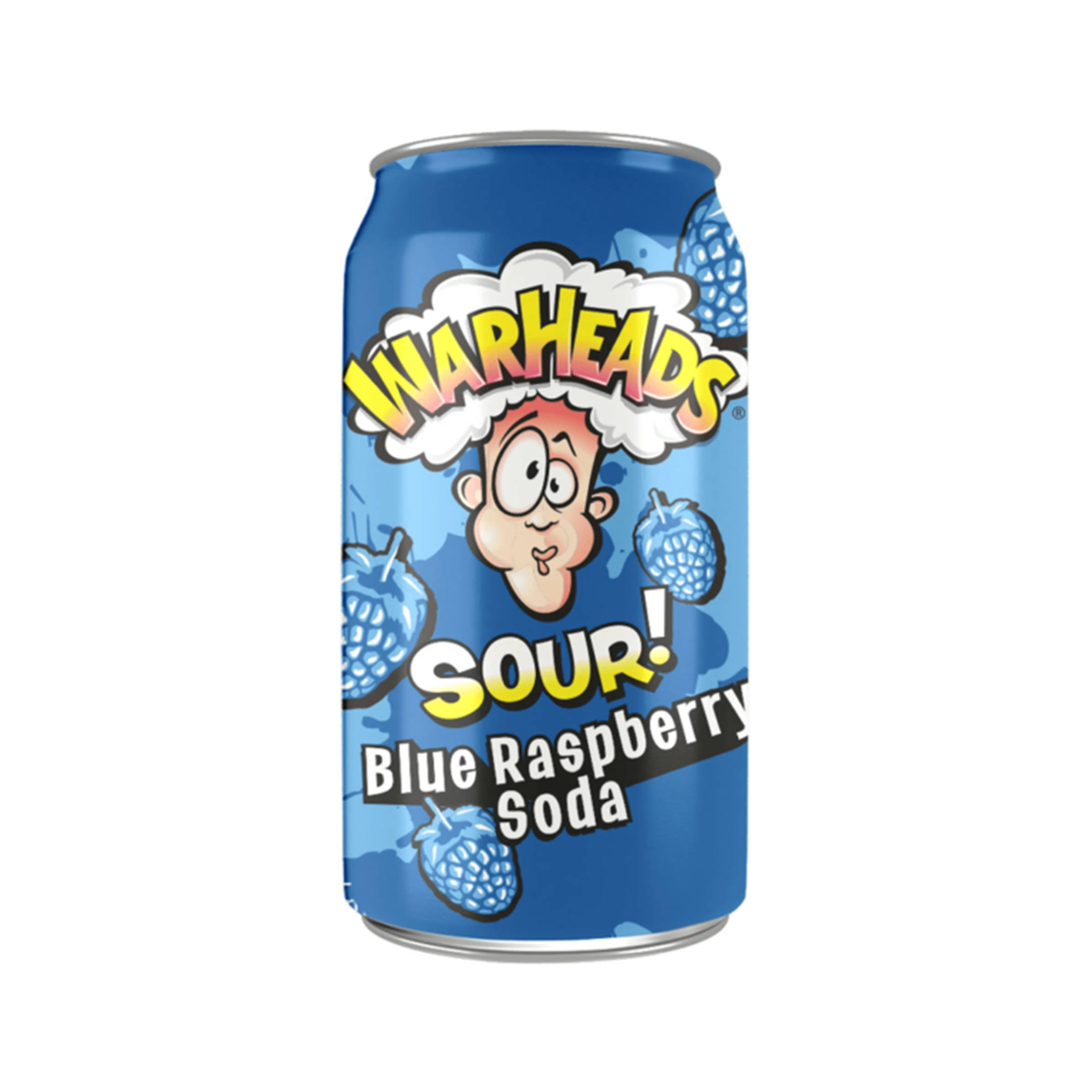 Warheads Sour Blue Raspberry Soda (355 ml)