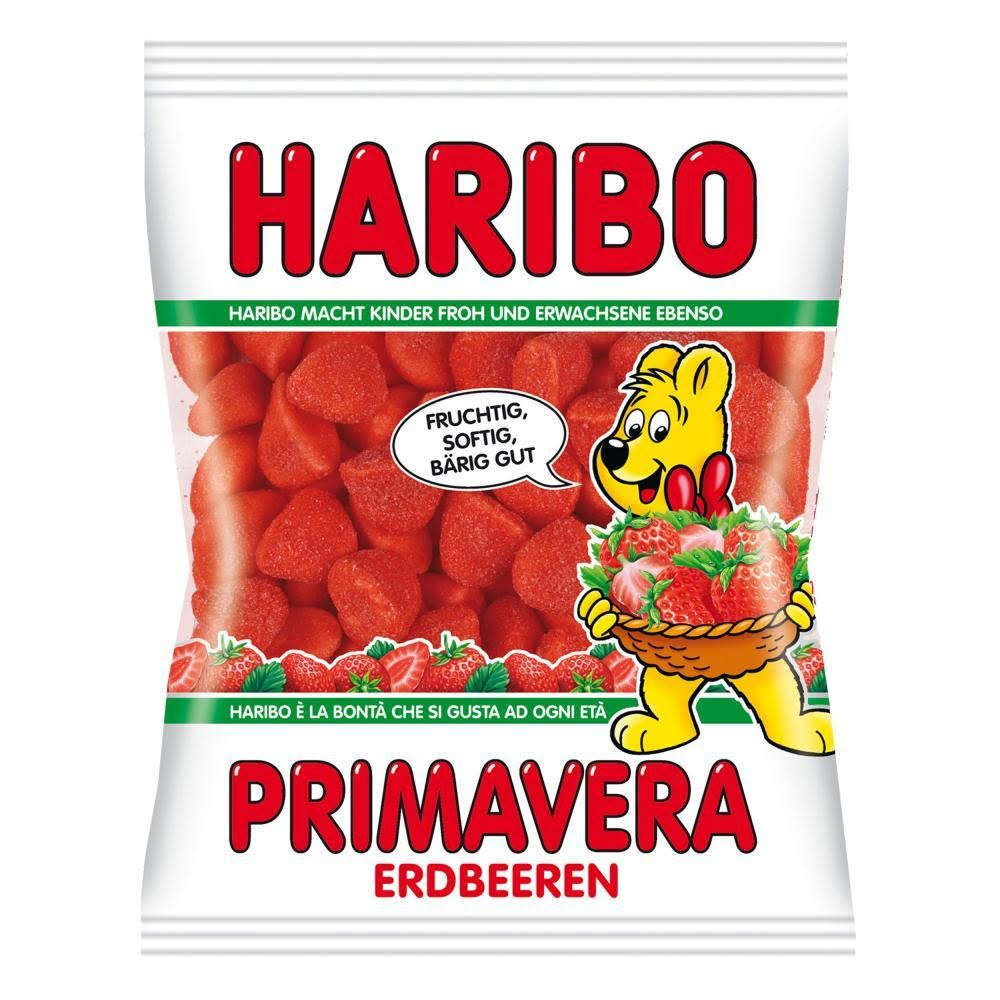 Haribo Primavera Gummi Candy - Strawberries, 200g