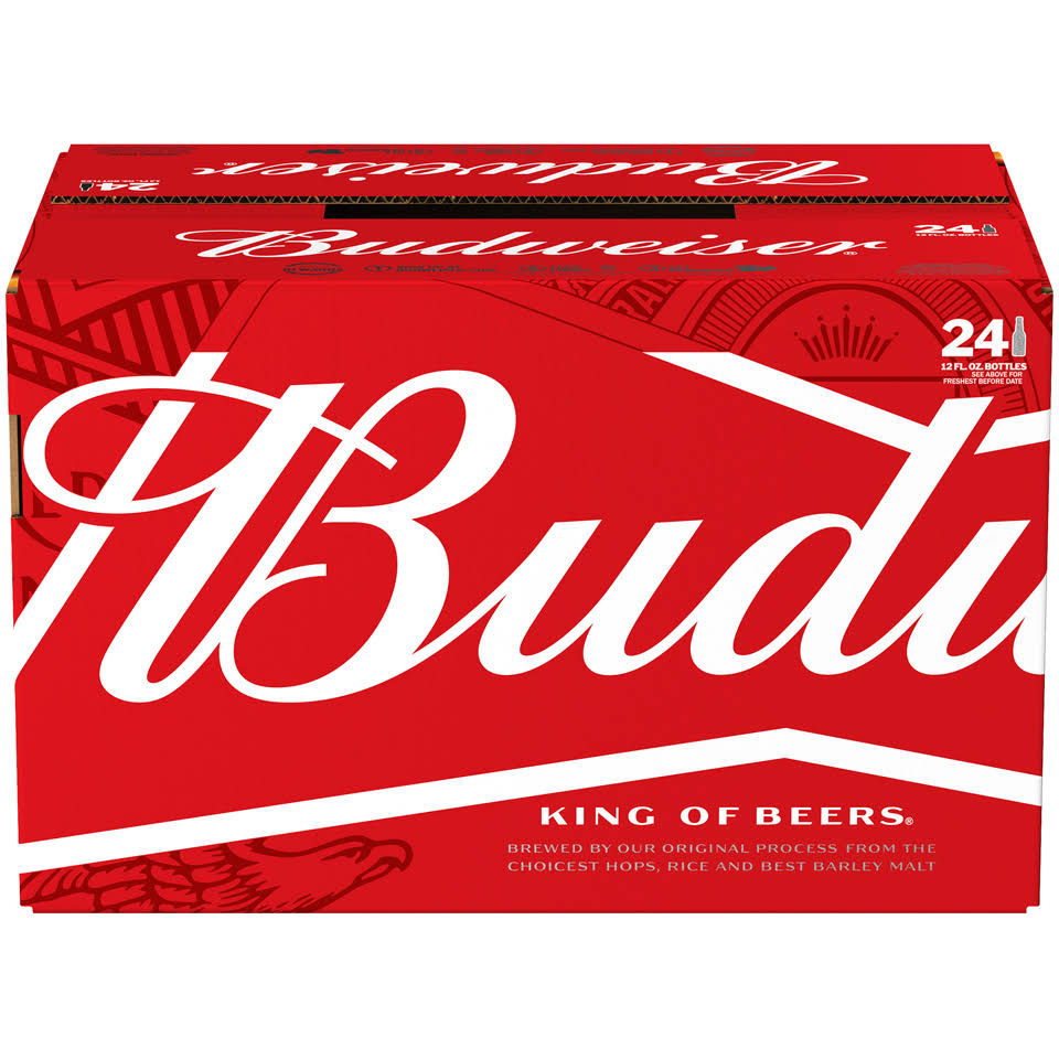 Budweiser Beer - 24 Bottles