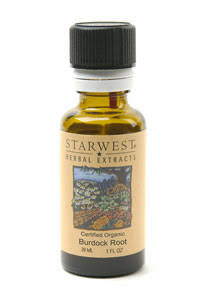 Burdock Root Extract Liquid 1 oz Organic, Starwest Botanicals