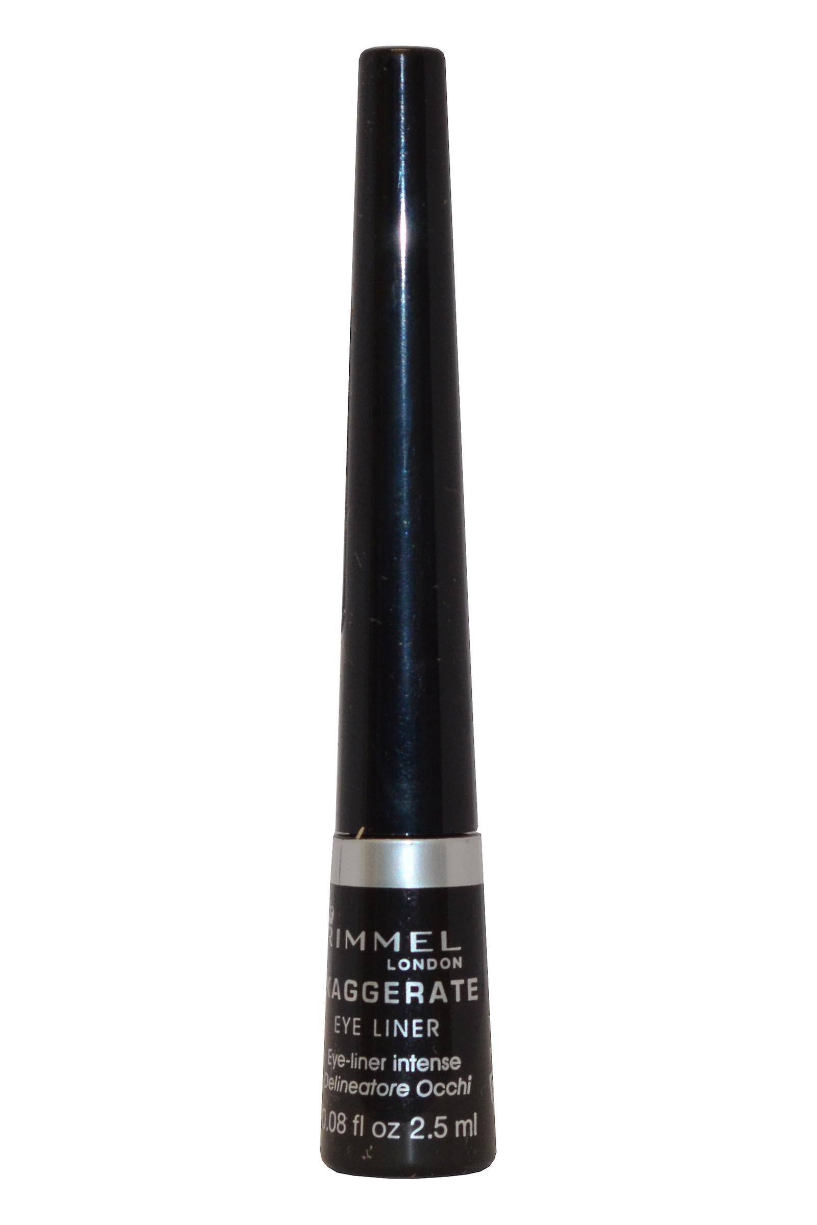 Rimmel London Exaggerate Liquid Eye Liner - 001 Black, 2.5ml