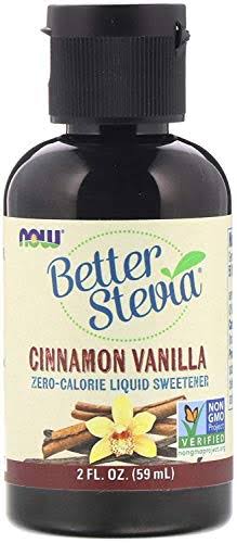 Now Stevia Liquid Extract Cinnamon Vanilla