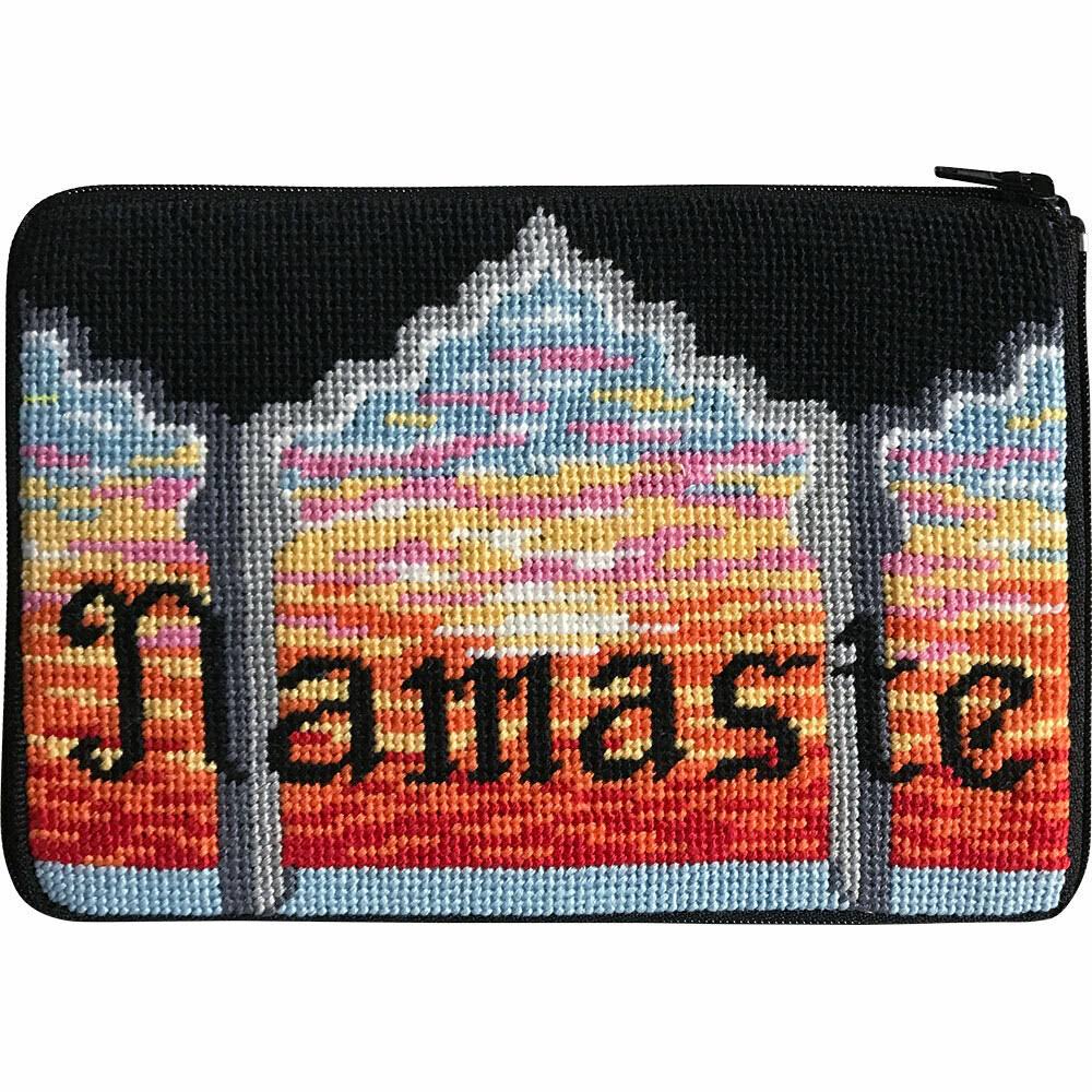 Alice Peterson Stitch & Zip Needlepoint Purse Kit- Namaste