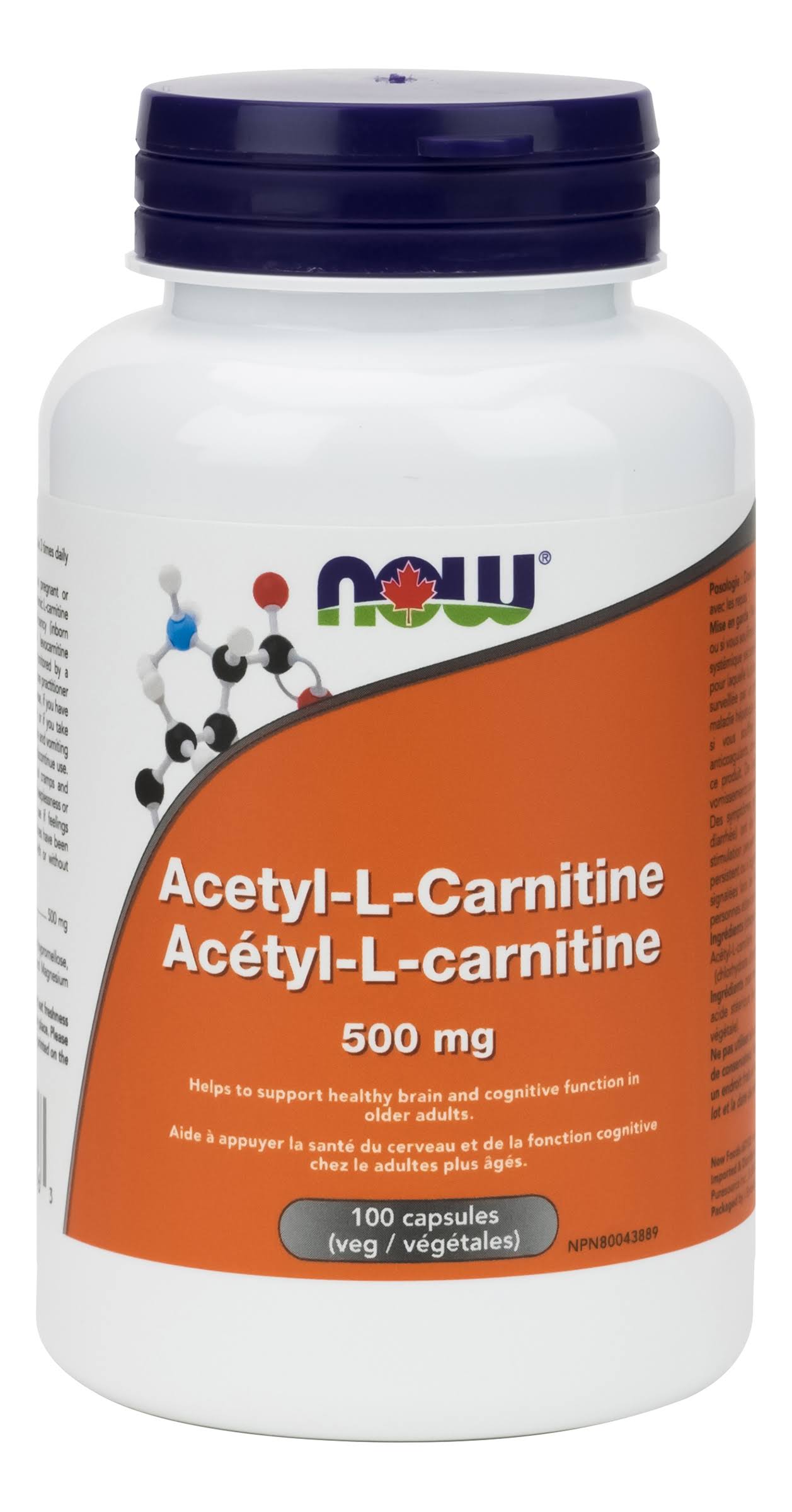 Now Acetyl L-Carnitine - 100ct, 500mg