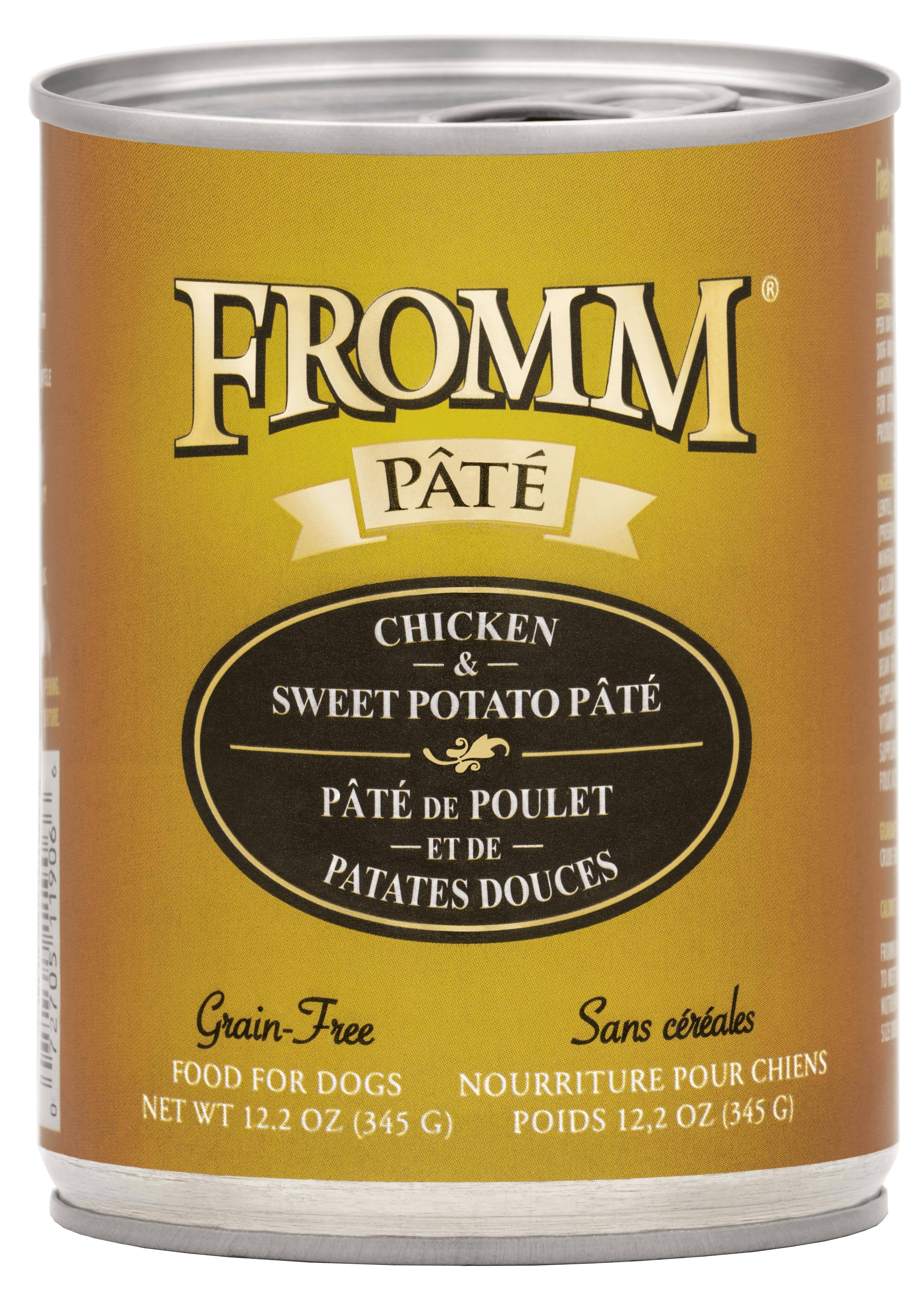 Fromm Chicken & Sweet Potato Pate Canned Dog Food - 12.2oz