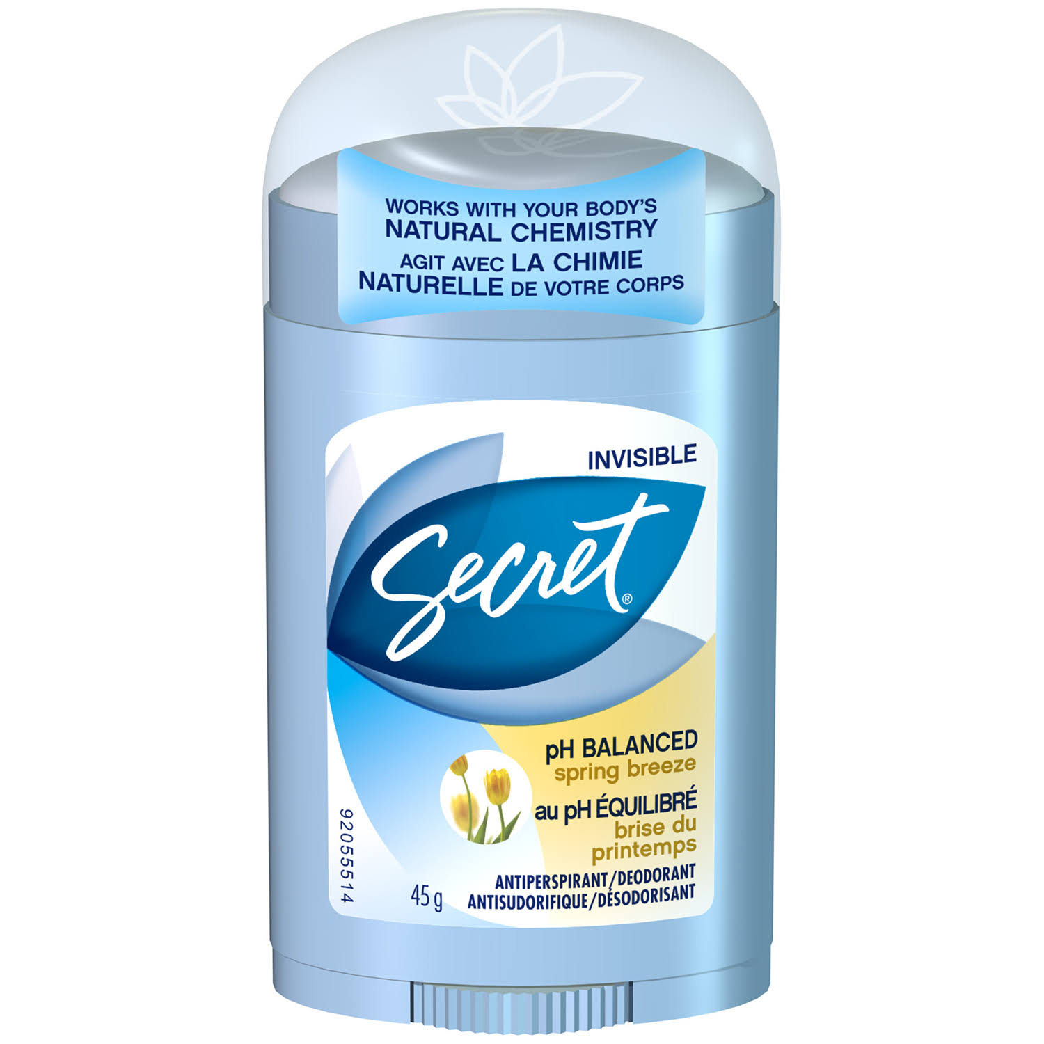 Secret Invisible Solid Spring Breeze Antiperspirant/Deodorant 45 G
