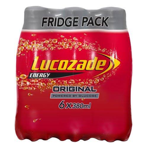 Lucozade Energy Drink - Original, 6 x 380ml