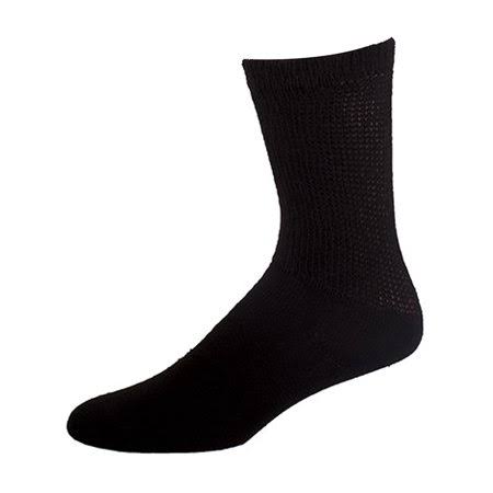 Sole Pleasers Men's Diabetic Socks - Black, 3 Pair