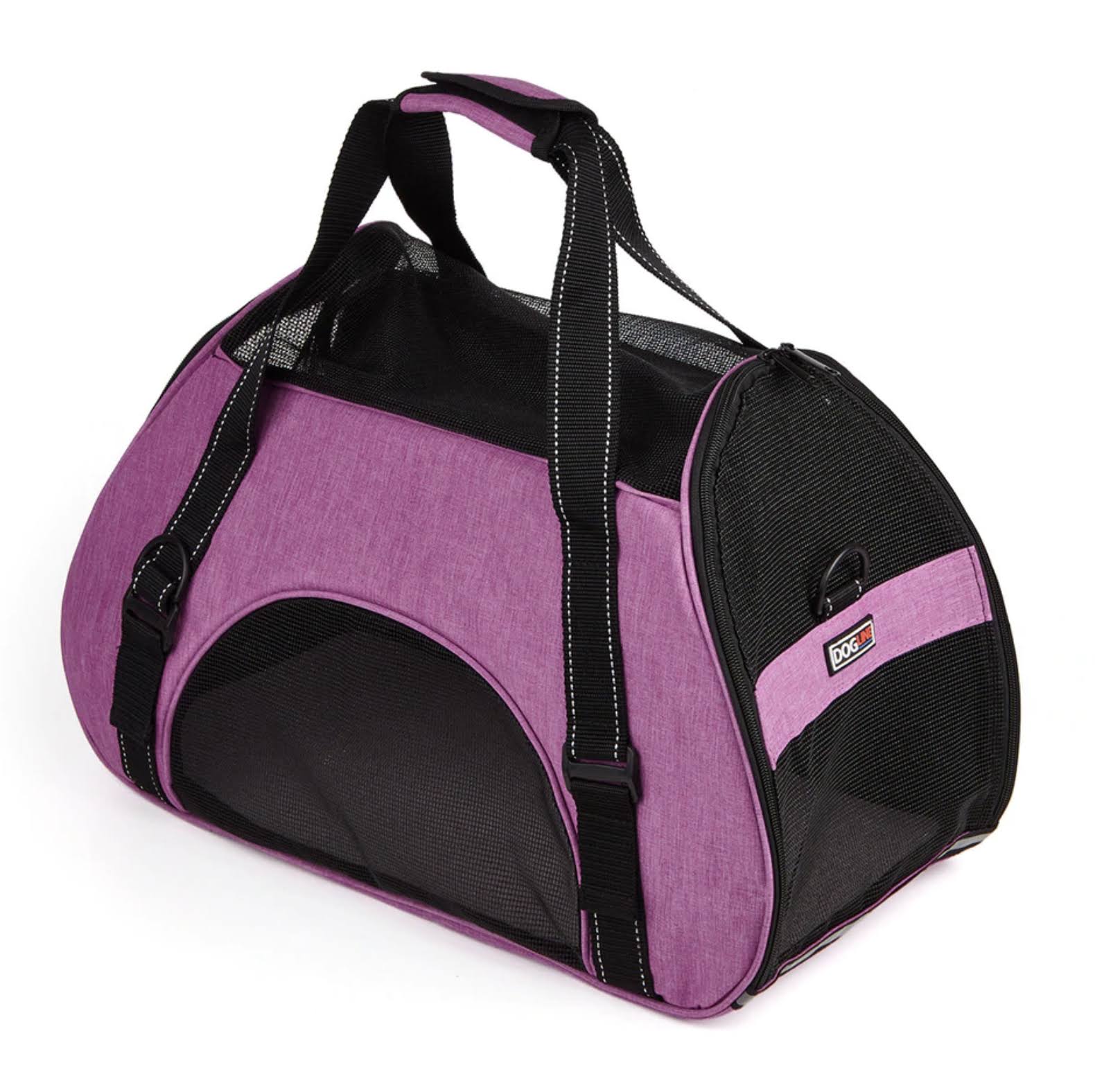 Dogline N0292-7 Dog Carrier Bag H 12" X W 8" X L 17" - Pink, Small