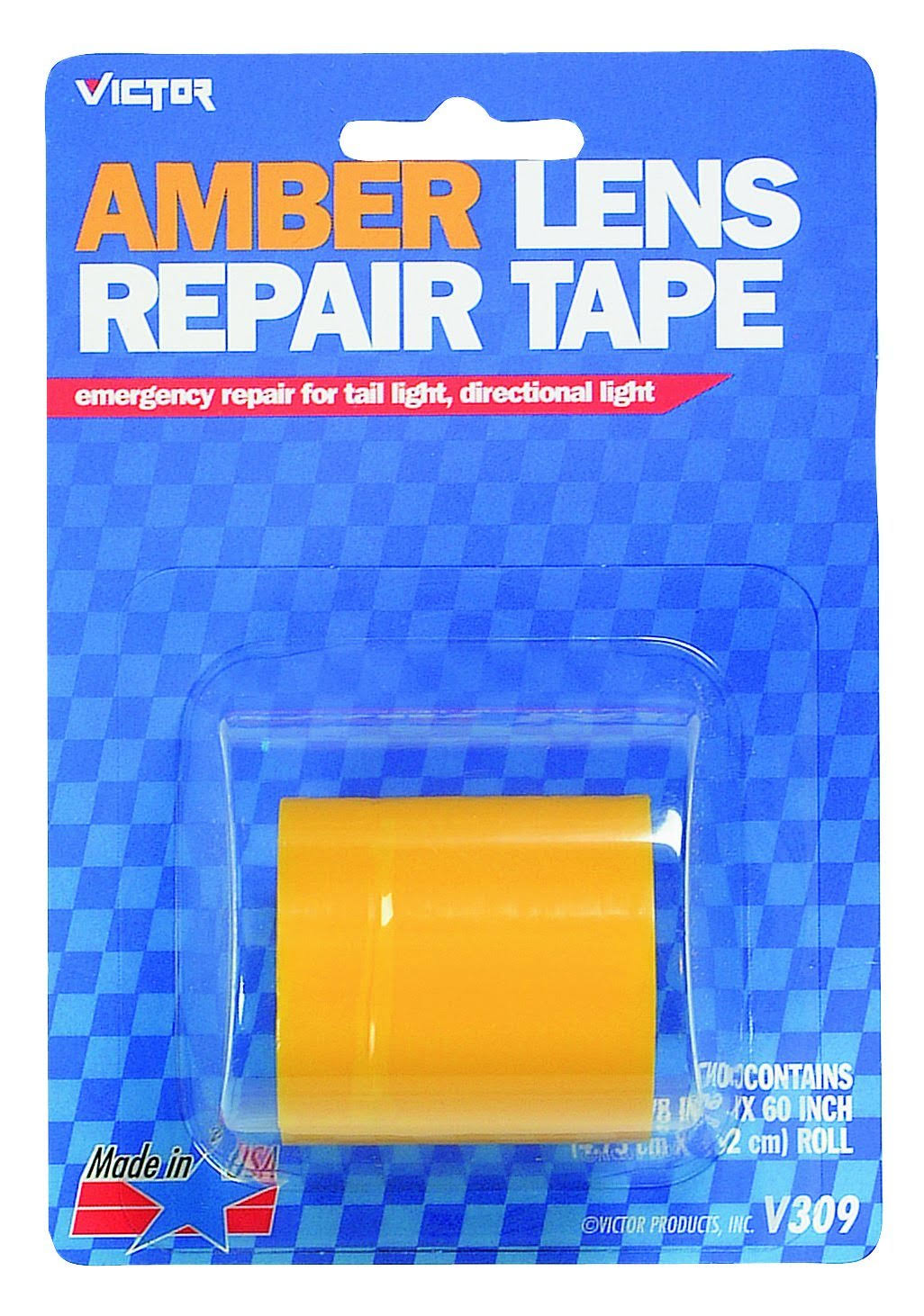 Victor V309 Lens Repair Tape - Amber, 1-7/8"x5'