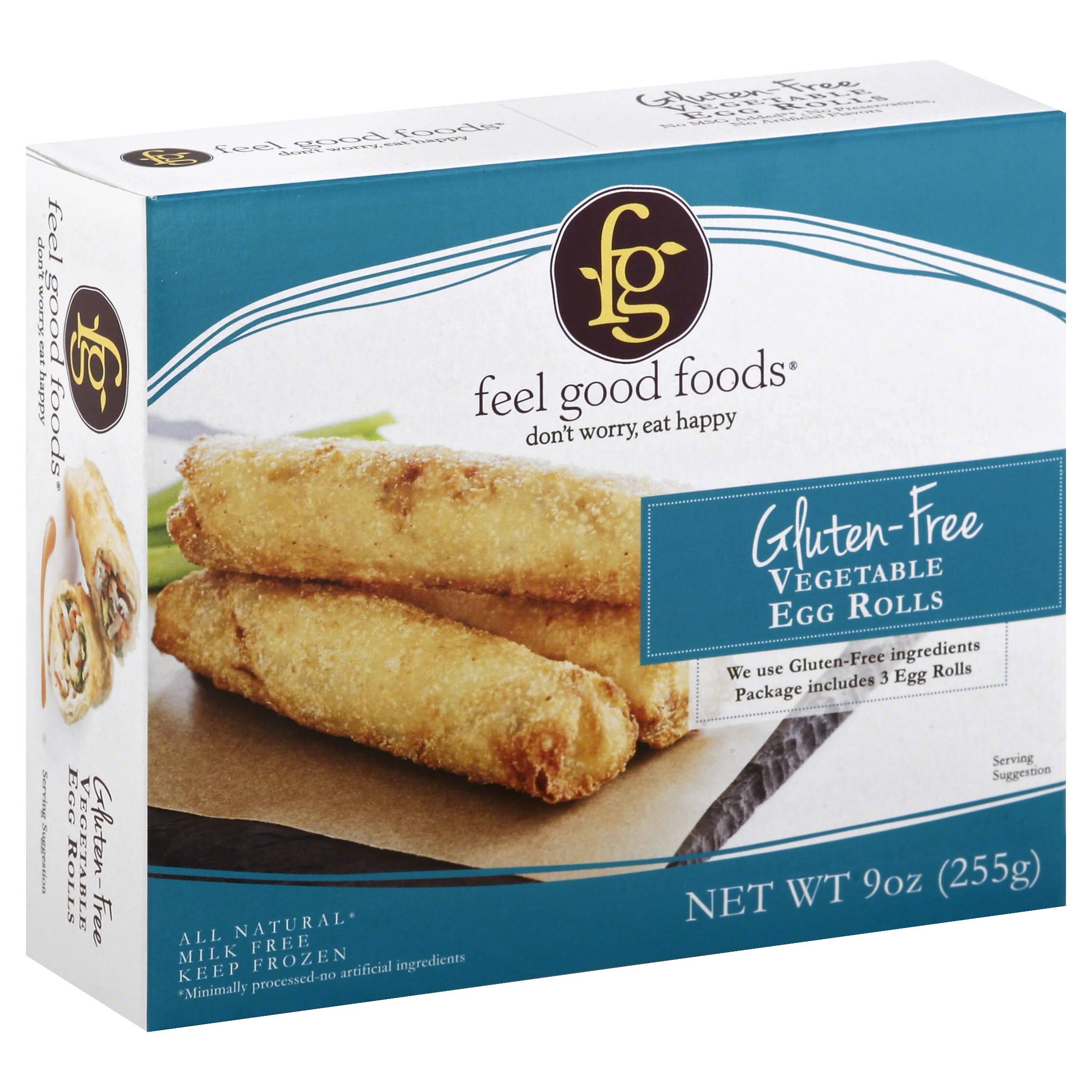 Feel Good Foods Vegetable Egg Rolls, Gluten Free - 9 oz box