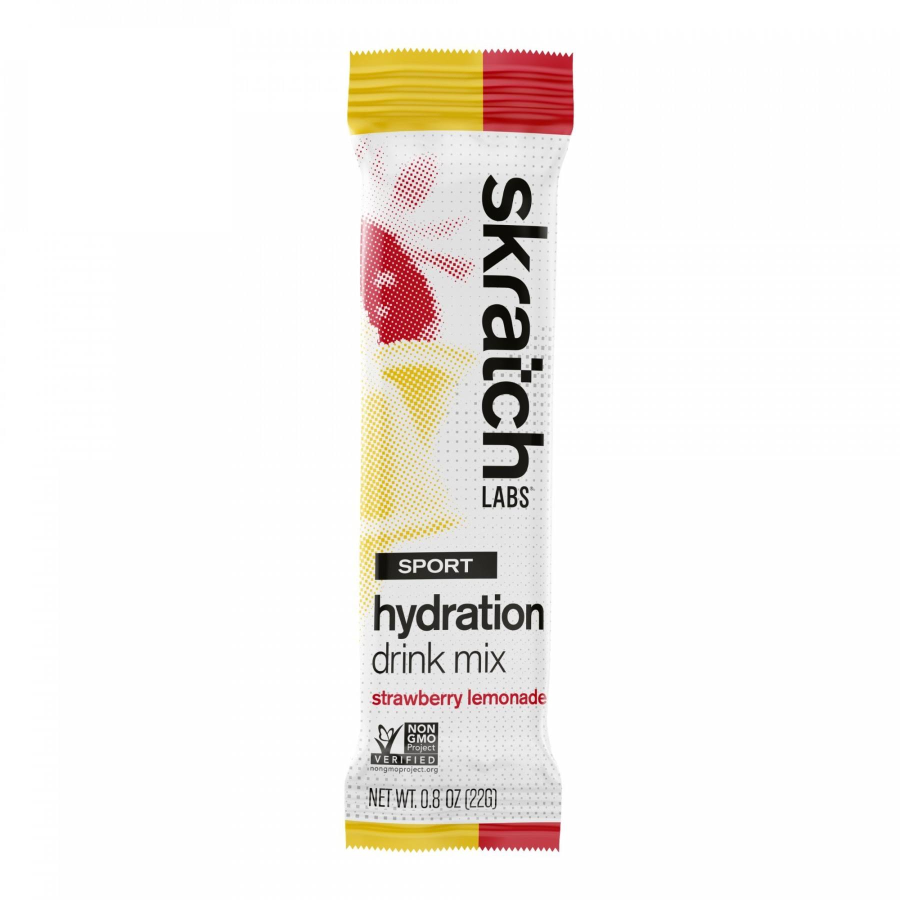 Skratch Labs Sport Hydration Strawberry Lemonade Drink Mix Single