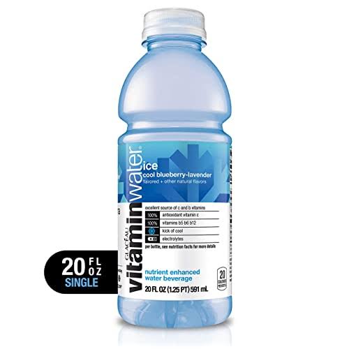 Vitaminwater Ice, Electrolyte Enhanced Water with Vitamins, Blueberry Lavender, 20 FL oz