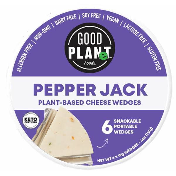 Good Planet Foods Pepper Jack Plant-Based Cheese Wedges - 4 oz