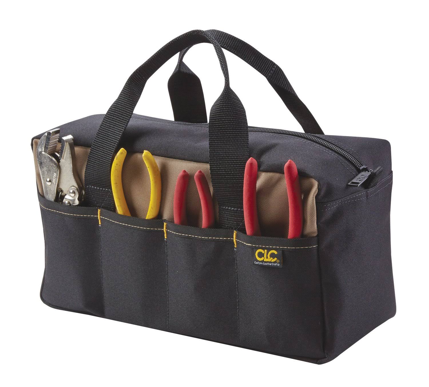 Custom Leathercraft 1116 Standard Tool Tote Bag - 16 Pocket, 14"