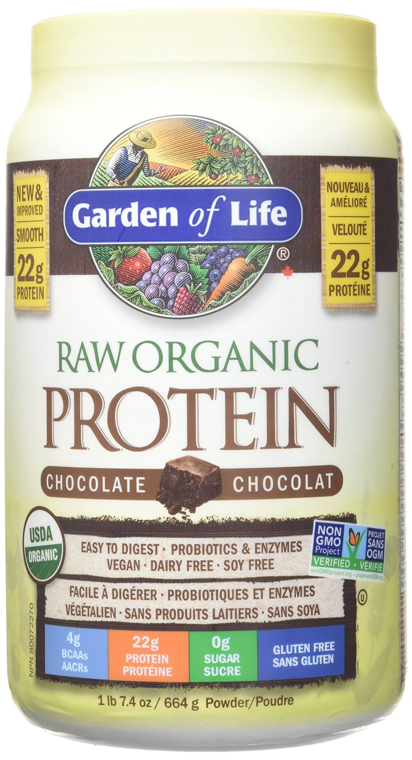 Garden of Life Raw Organic Protein - Chocolate, 664g