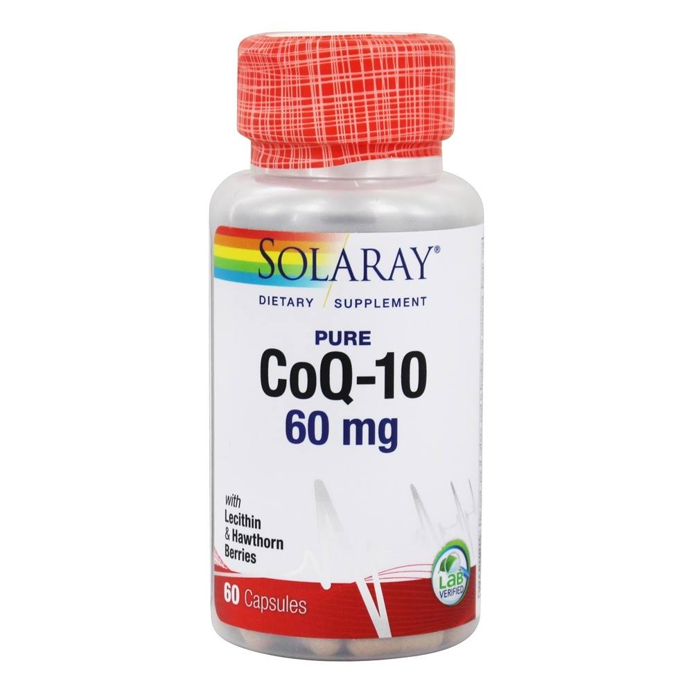 Solaray Pure CoQ10 Dietary Supplement - 60mg, 60ct