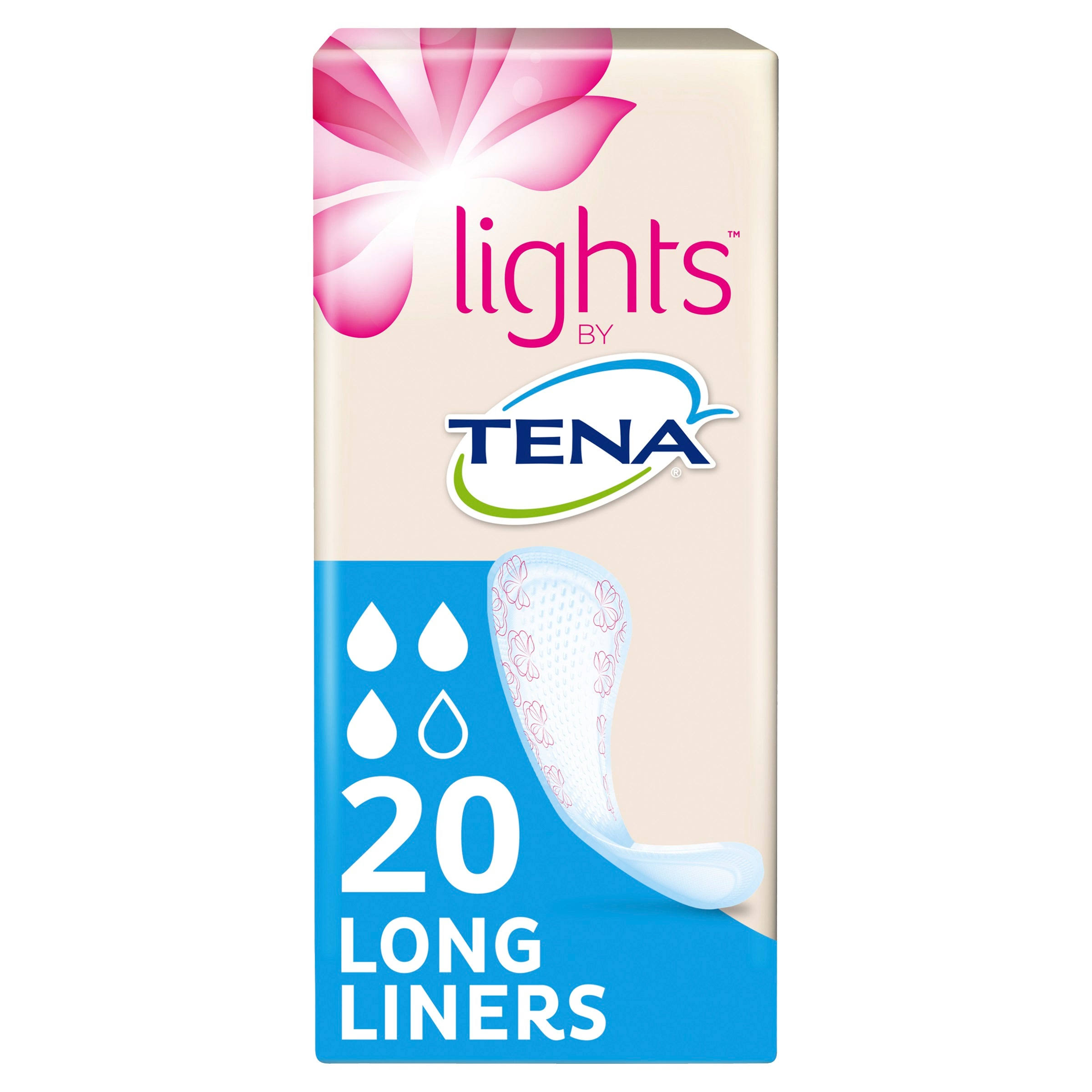 Tena Lights Long Liner - 20pk