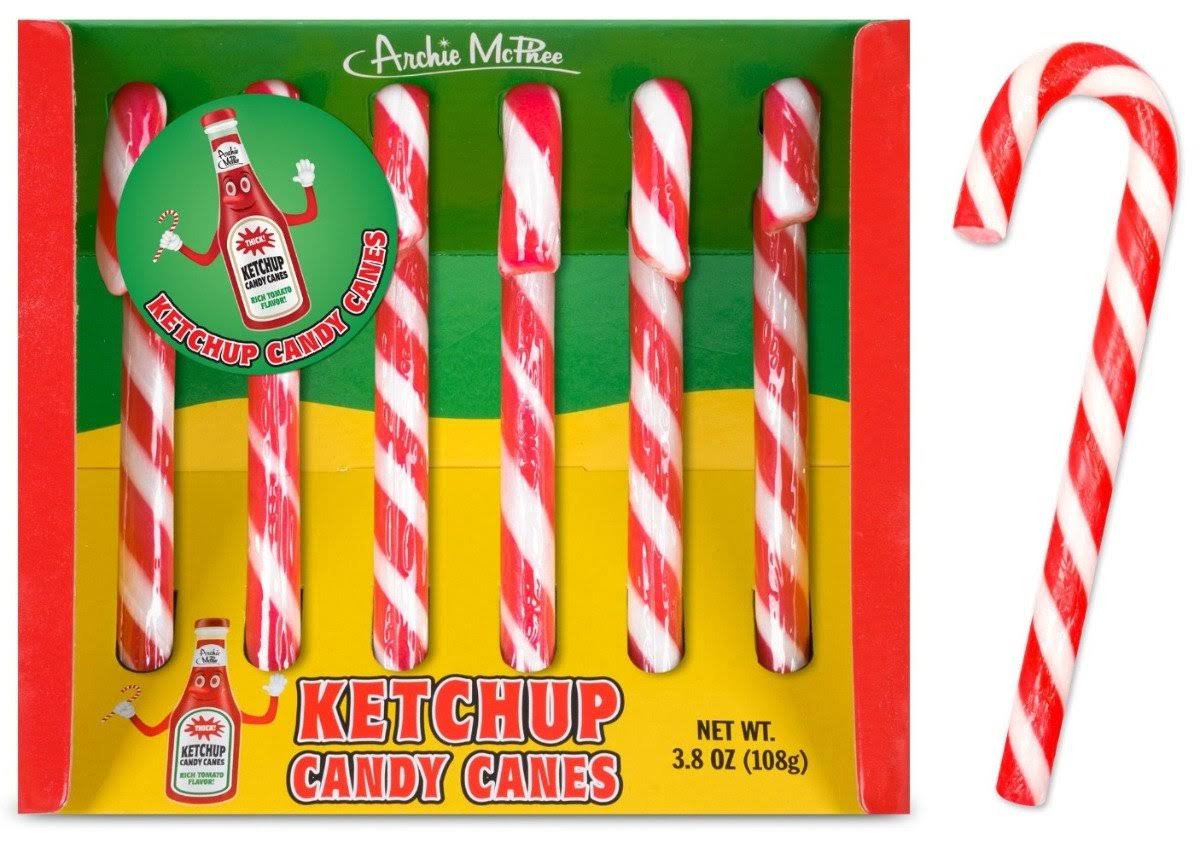 Accoutrements Ketchup Flavored Candy Canes § 6 Piece Gift Set