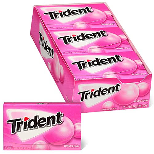 Trident Sugar Free Bubble Gum - 14ct