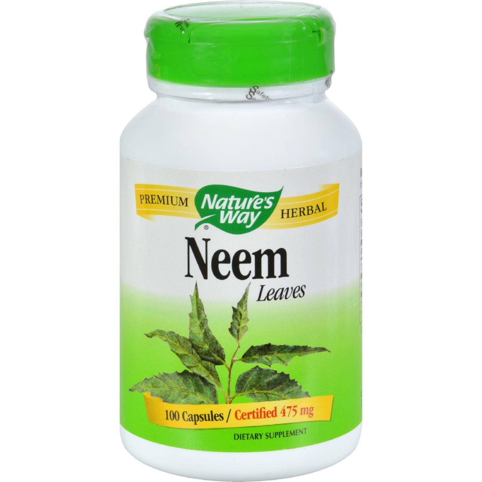 Nature's Way Neem Leaves - 475 mg, 100 Capsules