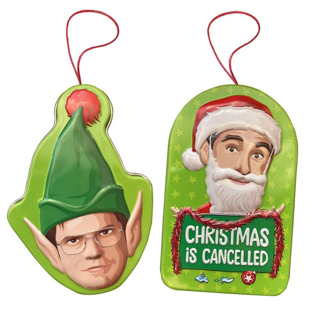 The Office Holiday Ornaments Candy Tin