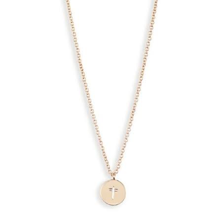 Blessed, Cross Necklace, Gold