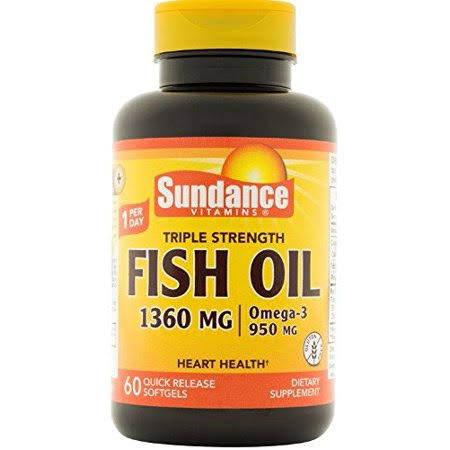 Sundance Triple Strength Fish Oil Dietary Supplement - 1360mgh, 60ct