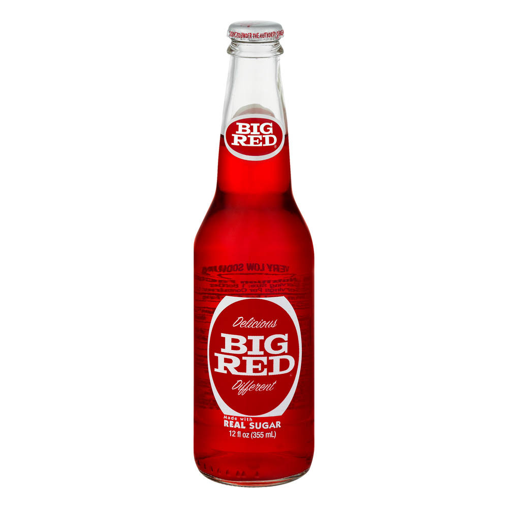 Big Red Soda Bottles - 12oz