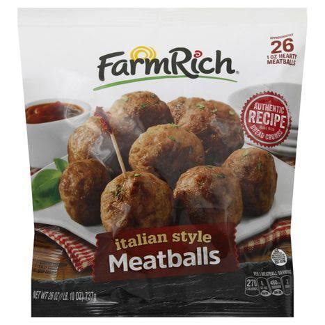 Farm Rich Meatballs, Italian Style, Flame Broiled - 26 oz