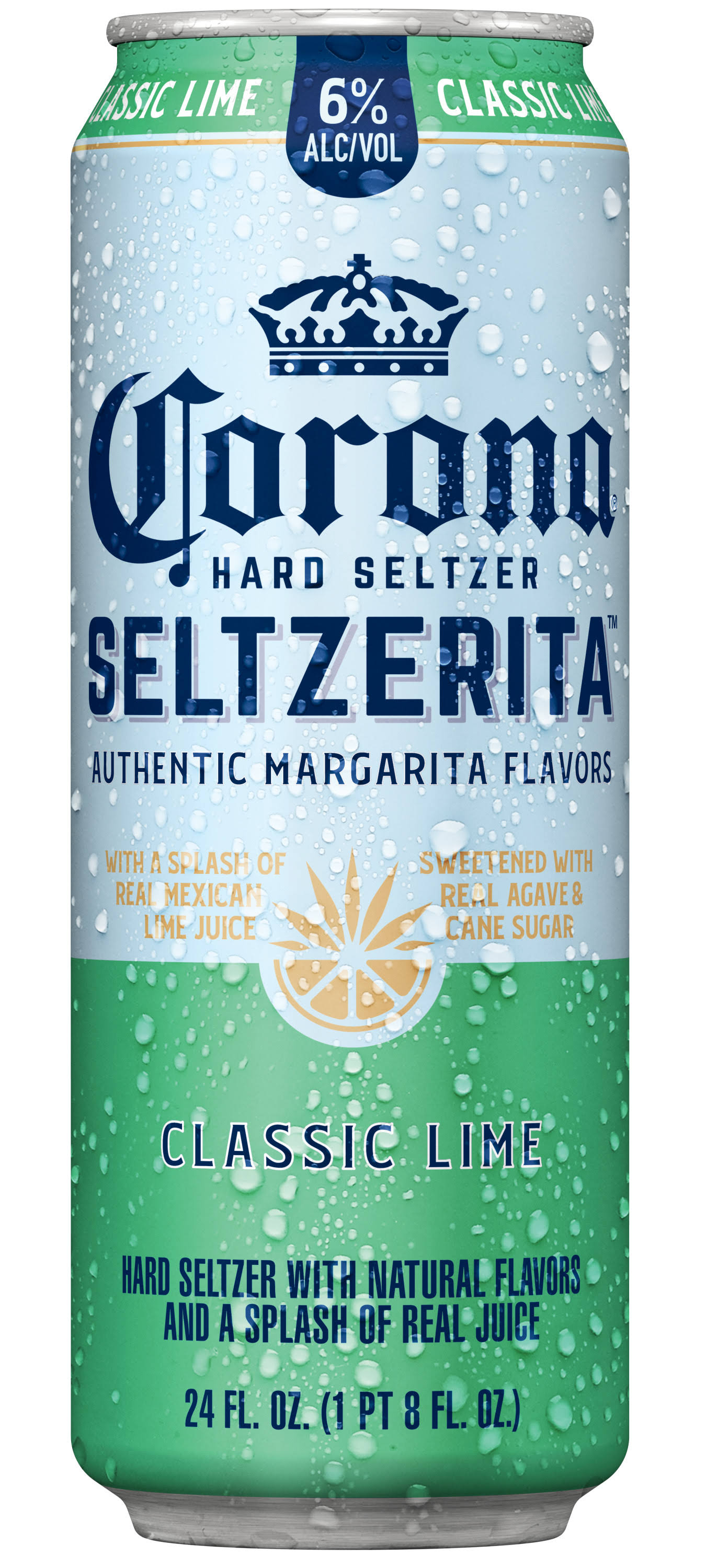 Corona Seltzerita Hard Seltzer, Classic Lime - 24 fl oz