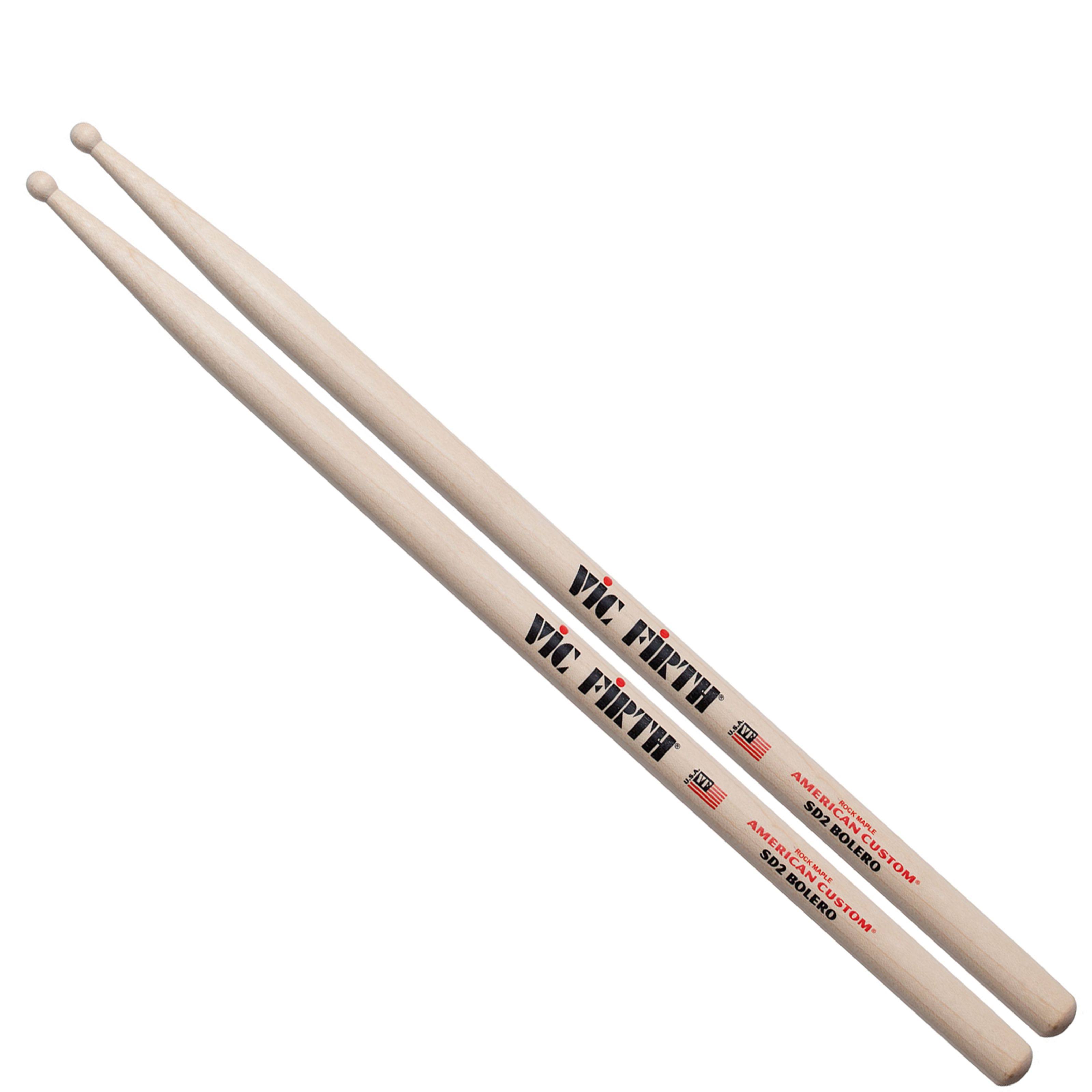 Vic Firth SD2 American Custom Bolero Wood Tip Drumsticks