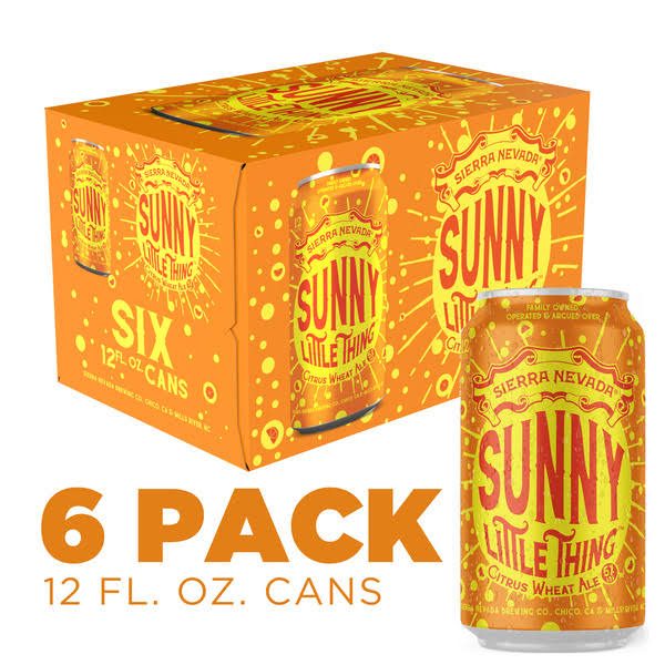 Sierra Nevada Beer, Citrus Wheat Ale, Sunny Little Thing - 6 pack, 12 fl oz cans