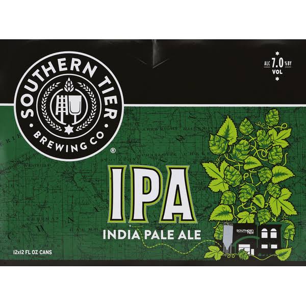 Southern Tier Beer, IPA - 12 pack, 12 fl oz cans