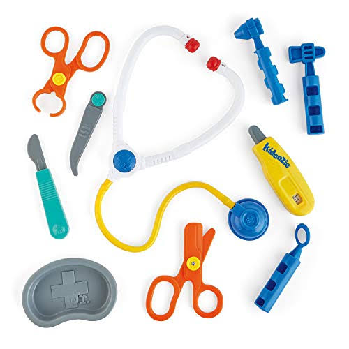 Kidoozie My First Doctor's Kit, 10 Pcs Kids Pretend Play Doctor Kit to
