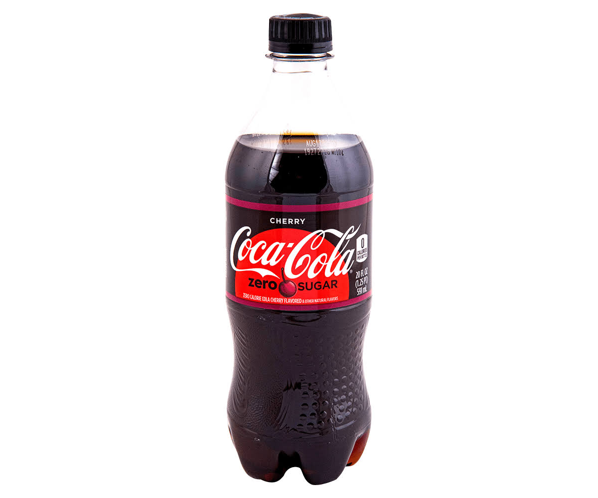 Coca-Cola Soda - Cherry Zero, 20oz