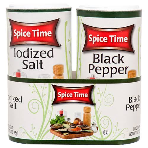 Spice Time Salt & Pepper 3Z, Wholesale, Bulk