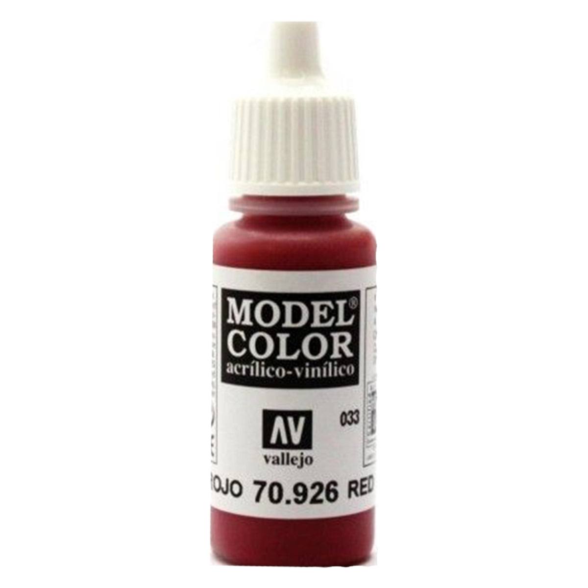 Vallejo Model Color Acrylic Paint - 17ml, Red