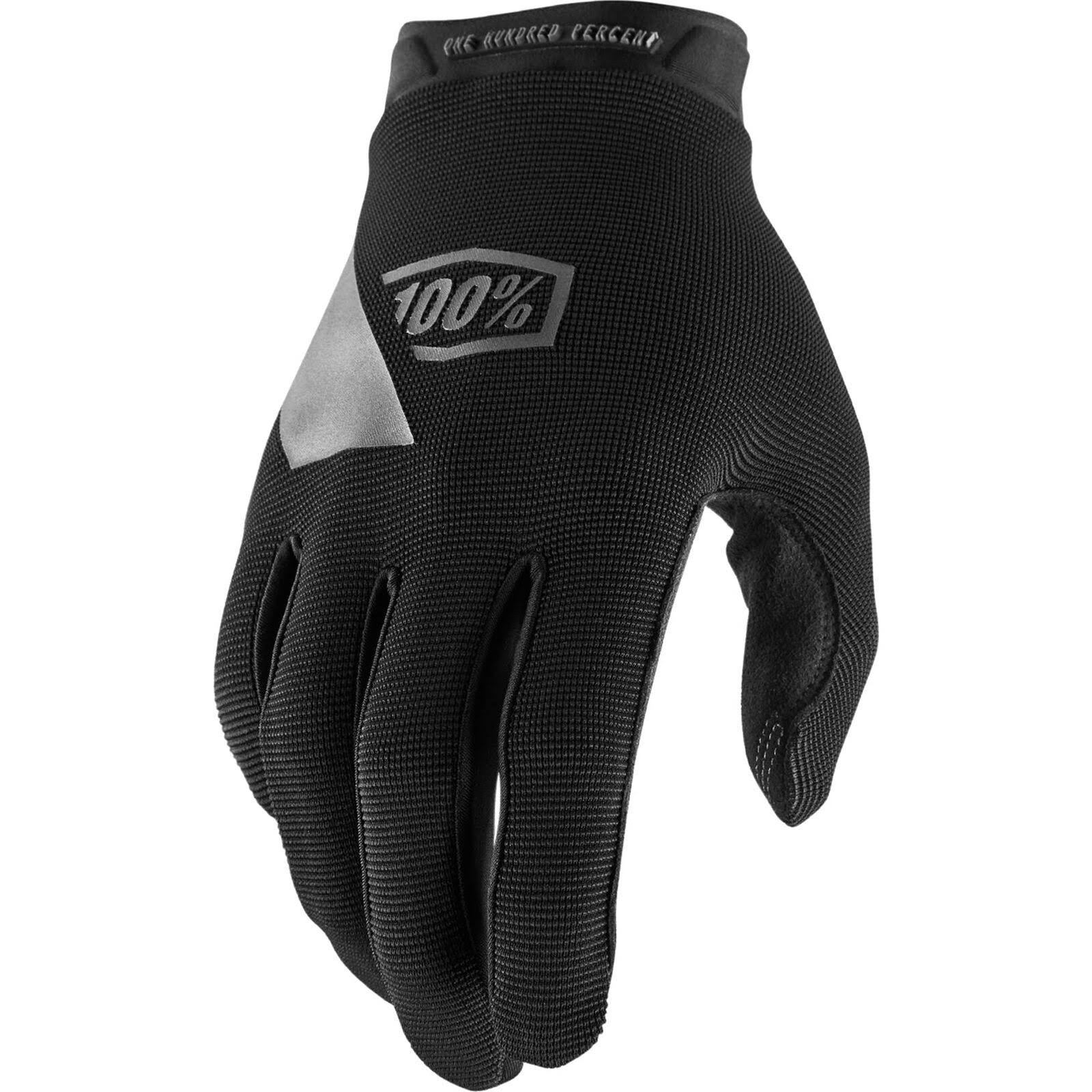 100% Ridecamp Gloves Black - L