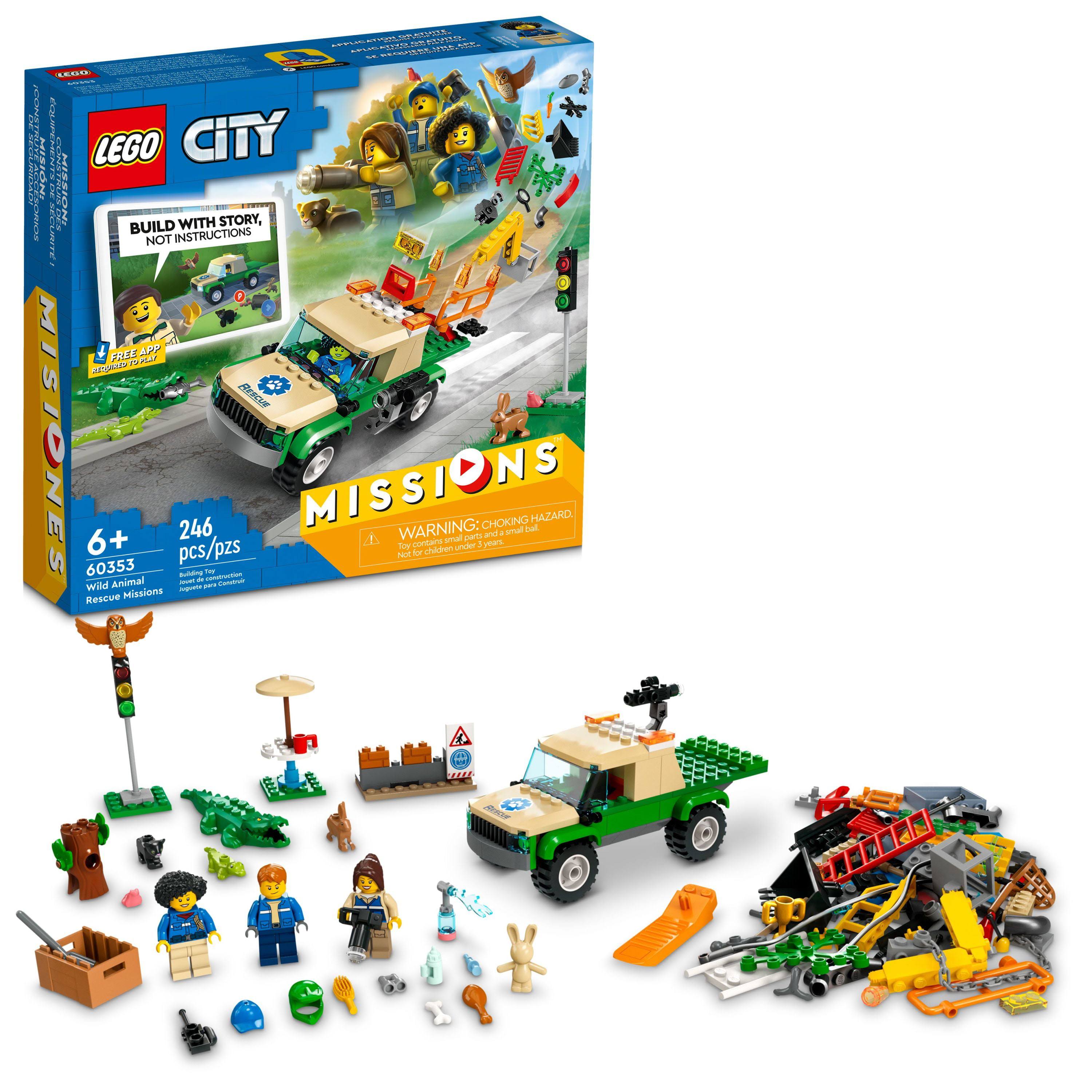 LEGO City Wild Animal Rescue Missions 60353 Interactive Digital Building Toy...