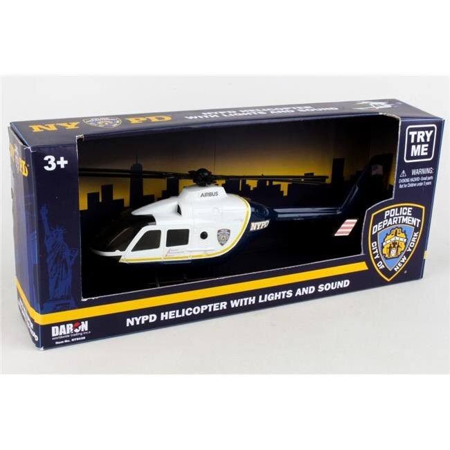 Daron NY9038 NYPD Police Helicopter with Lights & Sound Toy