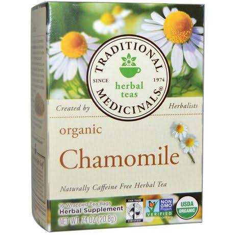 Traditional Medicinals Herbal Tea - Organic Chamomile, x16 teabags