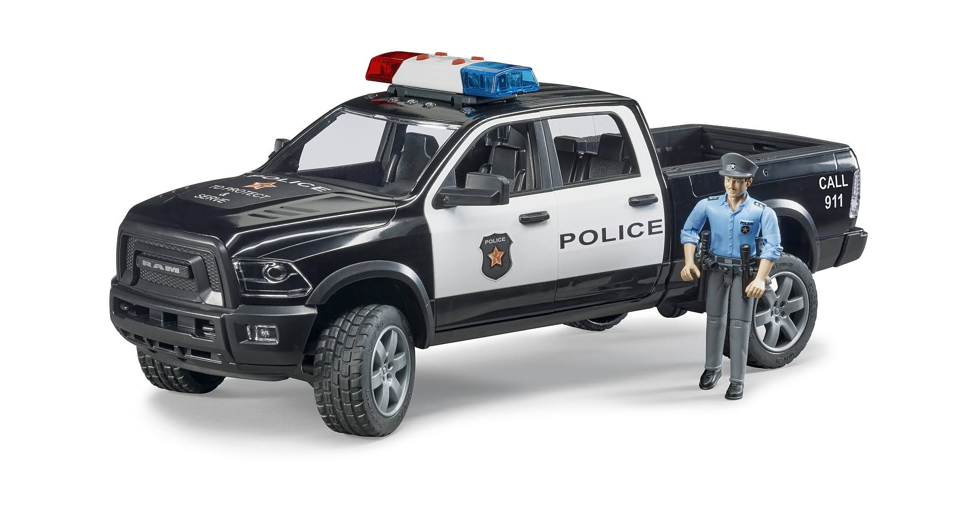 Bruder Ram 2500 Police Truck with Man