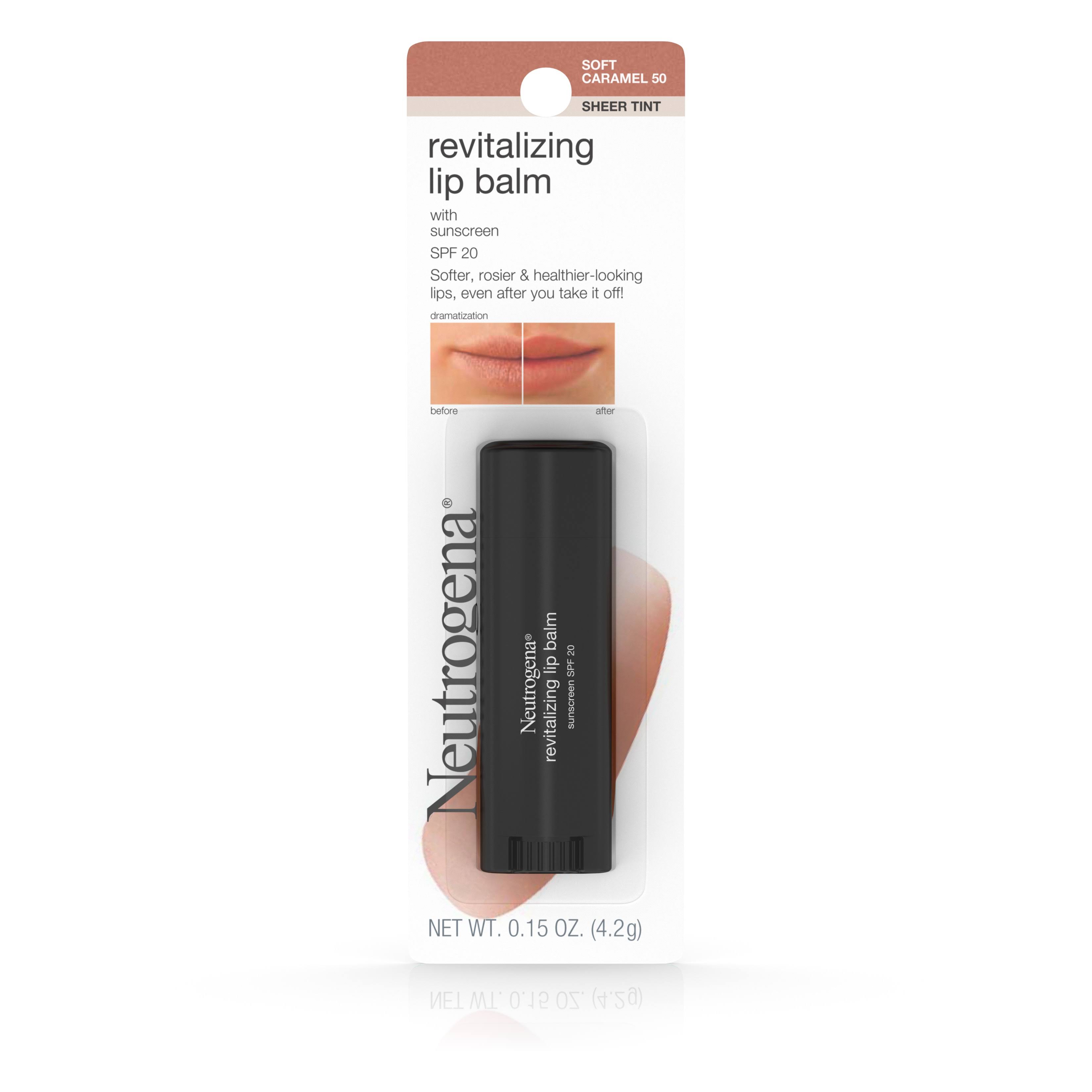 Neutrogena Sheer Tint Revitalizing Lip Balm - 4.2g, 50 Soft Caramel