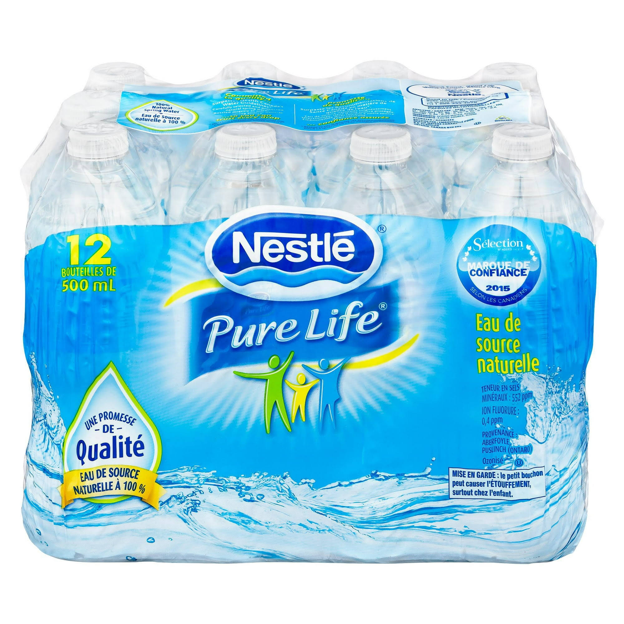 Nestle Pure Life Aberfoyle Purified Water - 500ml, 12pk