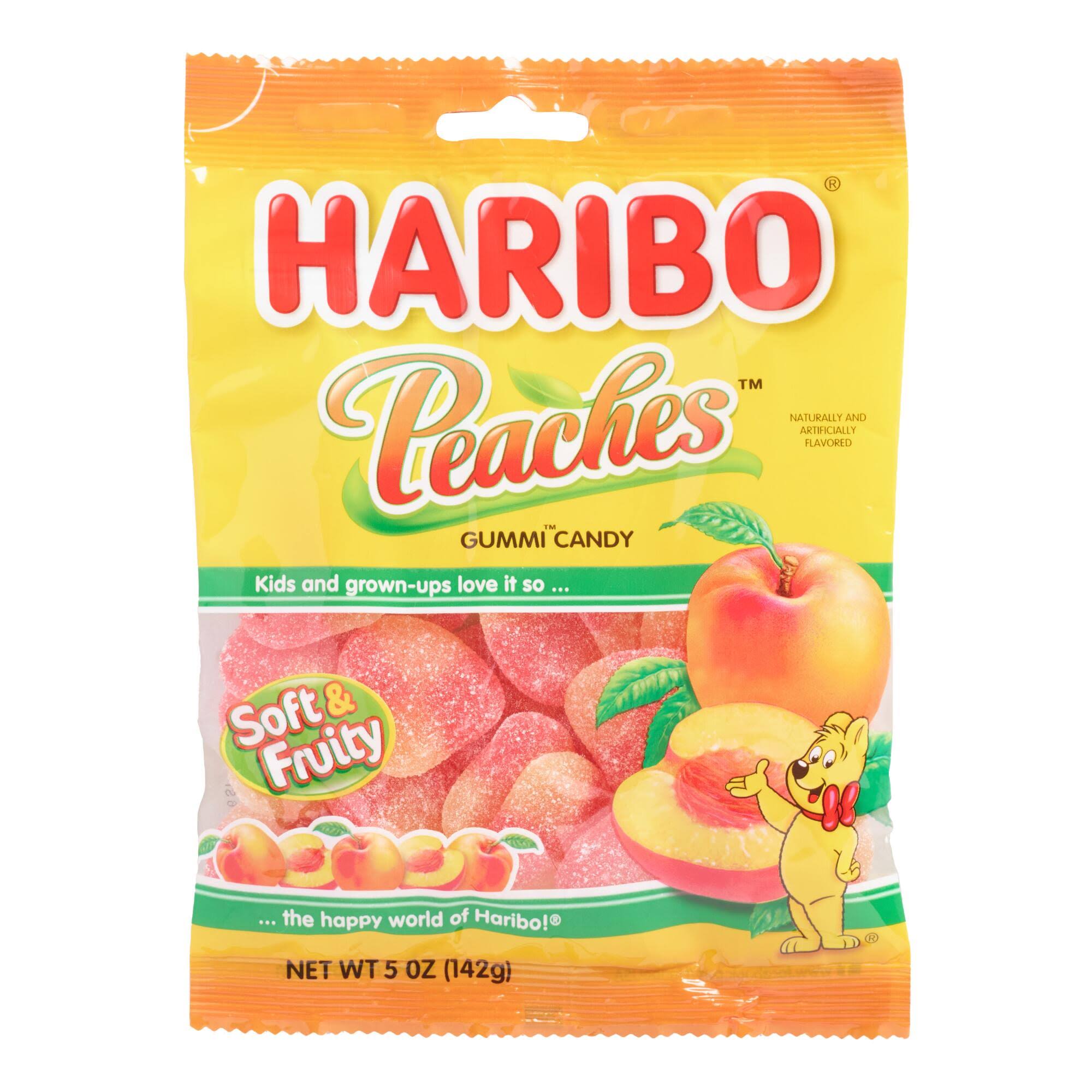 Haribo Gummi Candy - Peaches, 5oz