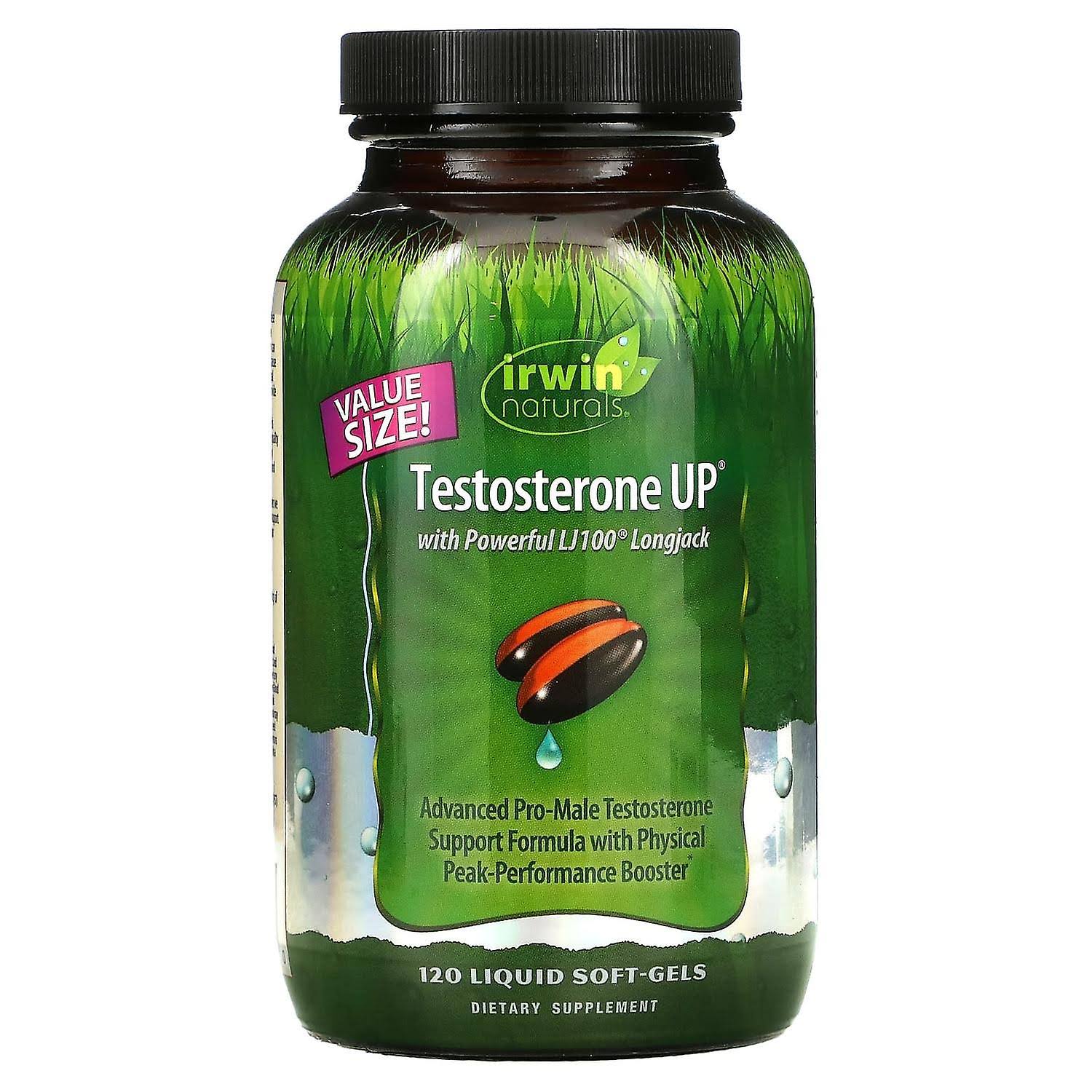 Irwin Naturals Testosterone up Men's Health Dietary Body Care Supplement - 120ct