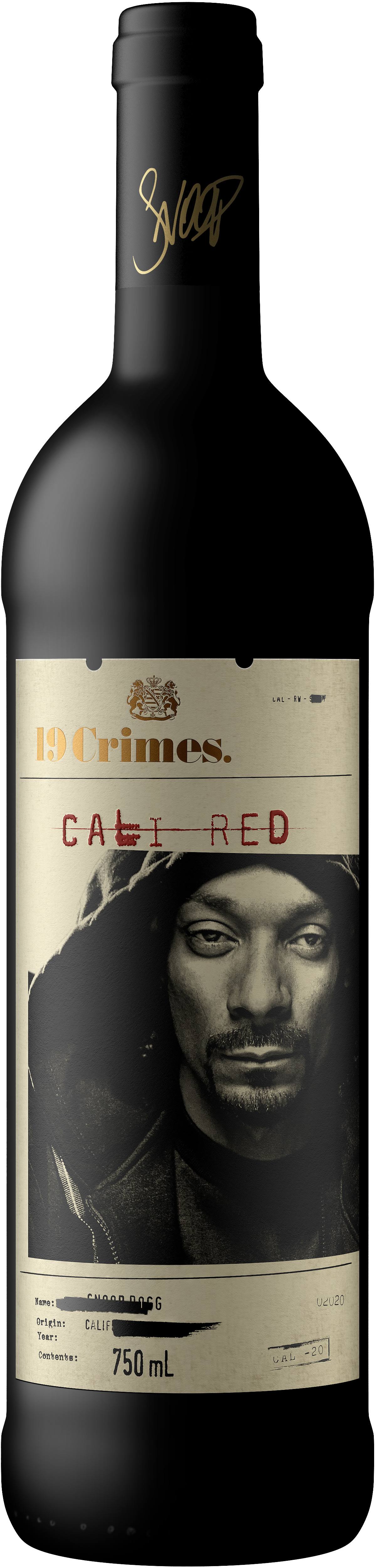 19 Crimes Cali Red Wine 2020 by Snoop Dogg