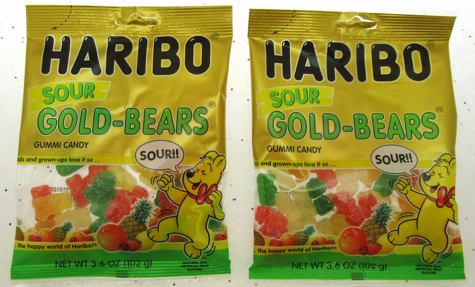 Haribo Sour Gold-bears Gummi Candy - 3.6oz