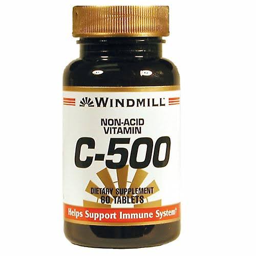 Windmill Non-Acid Vitamin C-500 Tablets - 60 Tablets